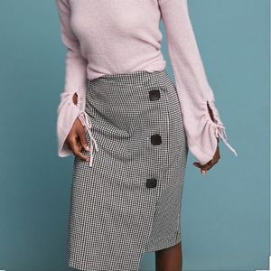 Anthropologie Houndstooth Skirt